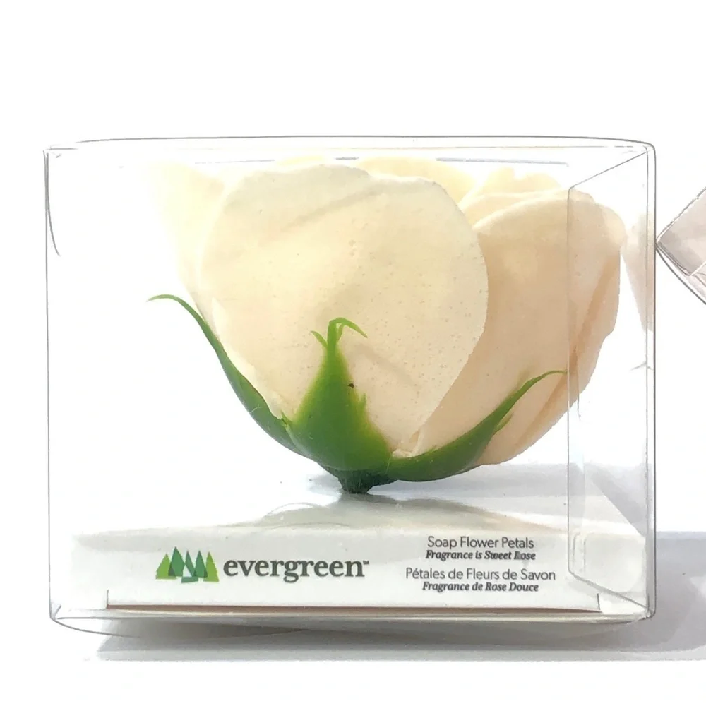 Evergreen Soap Flower Petals in Sweet Rose